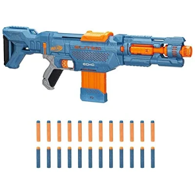 Immagine di Nerf Elite 2.0, Blaster Con Caricatore A Clip Da 10 Dardi E 24 Inclusi, Multicolore, 6.67 x 68.58 31.75 cm