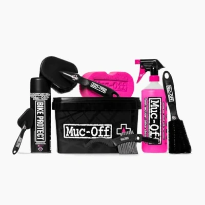Immagine di Muc Off 8 in 1 Bicycle Cleaning Kit Pulizia Bici Include Detergente Bici, Spray Protettore Spazzole e una Spugna Pratica Confezione