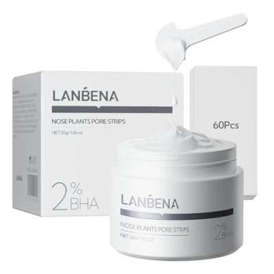 Immagine di LANBENA Blackhead Remover Peel Off Mask for Nose &amp; Face, Removal Kit with 1.05oz