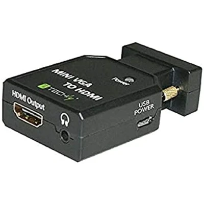 Immagine di Techly 026517 Mini Convertitore da VGA e Audio a HDMI Nero