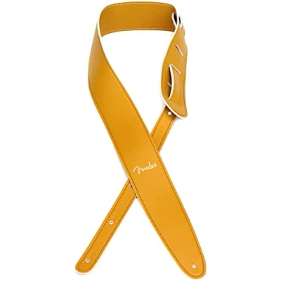 Immagine di Fender, VEGAN LEATHER STRAP Tracolla in pelle per chitarra, Larghezza 6.3cm, Colore Butterscotch Blonde