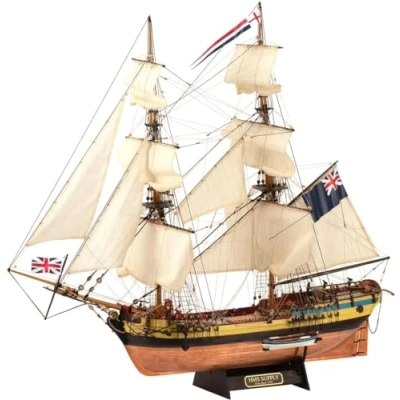 Immagine di Artesanía Latina Modellino di Nave in Legno Brigantino Armato Inglese, HMS Supply Modello 22420, Scala 1:50 Modelli da Assemblare Livello Medio