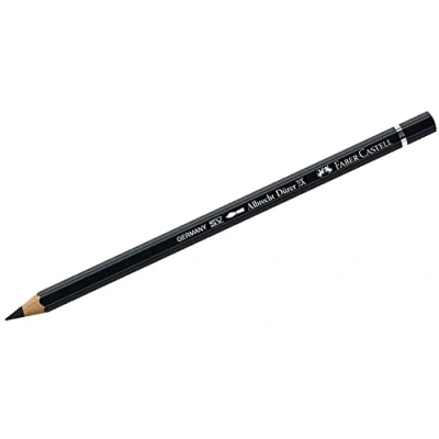 Immagine di Faber Castell 117699 Matita acquerellabile Albrecht Dürer, numero di colore 199, nero, 1 pezzo