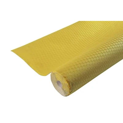 Immagine di Pro Nappe Cod. 802020I Tovaglia monouso in carta goffrata rivestita con leggera protezione per non rovinarsi, tinta inchiostro conforme al contatto alimentare Rotolo 1,20 x 20 Mt Giallo