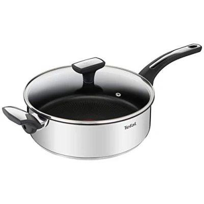 Immagine di Tefal Emotion Sartén de 26 cm, 4 L, tapa cristal, revestimiento antiadherente, difusión calor homogénea, termo Signal, diseño elegante, mango resistente, inducción E3003304