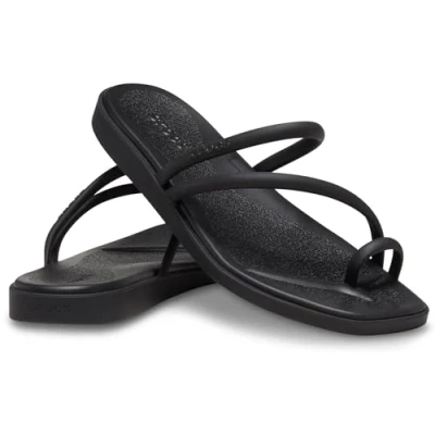 Immagine di Crocs Miami Toe Loop Sandal, Donna, Nero, 35 EU