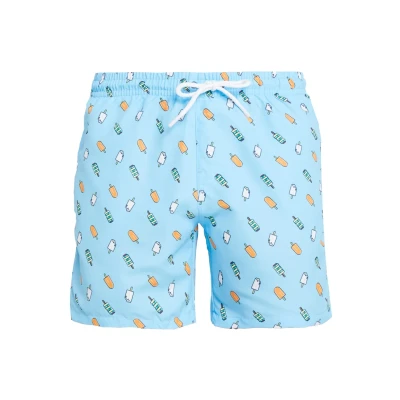 Immagine di Urban Classics Pattern Shorts da mare, Uomo, Taglia: Large, Light blue