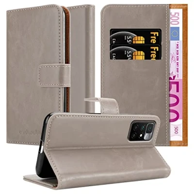 Immagine di Cadorabo Custodia Libro compatibile con Xiaomi RedMi 10 / NOTE 11 4G in MARRONE CAPPUCCINO Vani di Carte, Funzione Stand e Chiusura Magnetica Cover Case Wallet Book Etui Protezione