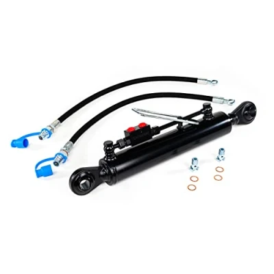 Immagine di Terzo punto idraulico per trattore CAT 2 con blocco di bloccaggio 570 850 mm completo tubi e nippli