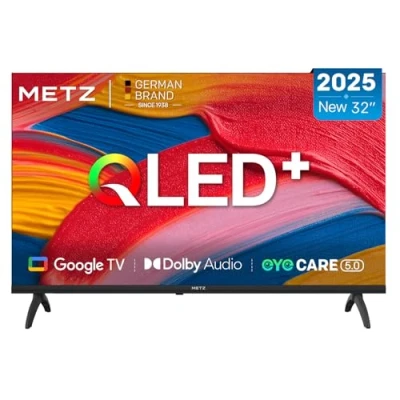 Immagine di METZ QLED 32 Pollici Smart TV HD, 32MQF7000Z, HDR10, Dolby Audio, Riduzione Luce Blu, Google TV, Googlecast,Tuner DVB T/T2/C/S/S2/Analogico