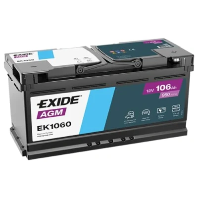 Immagine di EXIDE EK1060 Batteria avviamento 12V 106Ah 950A B13 BMW: X3, 5 Touring, X5, AUDI: A4 B8 Avant, A5 Coupe, Q7, LAND ROVER: Range Rover Sport