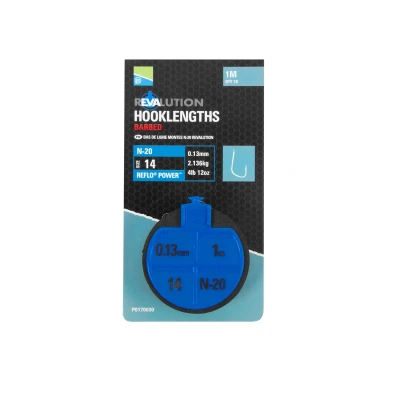 Immagine di Preston Revalution Hooklengths N 20 Size 14 / 0.13mm 2.1kg Terminali per pesce bianco