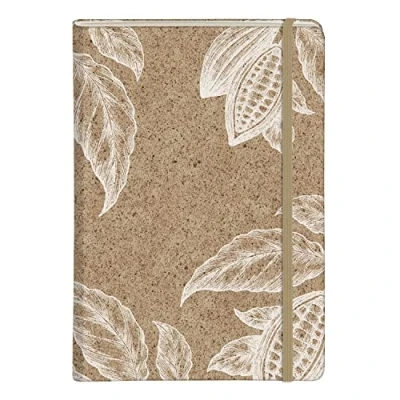 Immagine di Clairefontaine 83546C Un taccuino con angoli smussati, copertina rigida a base di gusci cacao A5 14.8x21 cm 96 pagine righe carta avorio 90 g Tasca soffietto 3 design, consegna casuale