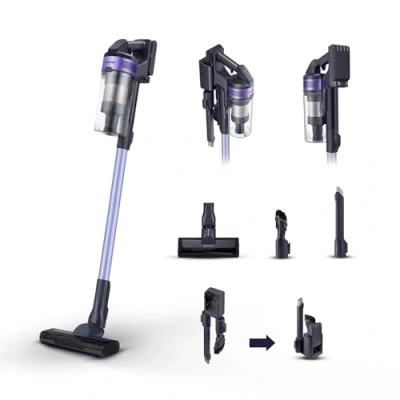 Immagine di Samsung Aspirapolvere Senza Fili Jet 60 Turbo VS15A6031R4/ET, Sacco, Potenza 150W, Fino a 40 min di Autonomia, Violet
