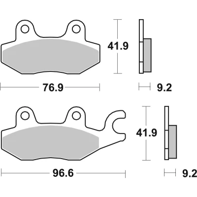 Immagine di TRW Organic Allround MCB663 Kit pastiglie freno