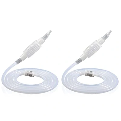 Immagine di Wenxiaw 2 Pezzi Wine Making Syphon Tube Mano Impastare Sifone per Travaso Liquidi, Pompa a Vino Filtro Strumento Birra Tools Kit Soft Tube, 190cm