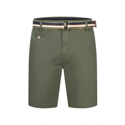 Immagine di Indicode Pantaloncini da uomo INThews Chino con 4 tasche in 98% cotone Bermuda estivi uomo, esercito, S