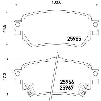 Immagine di BREMBO P 56 098E Kit pastiglie freno con segnalatore acustico usura lamierino anticigolío senza accessori