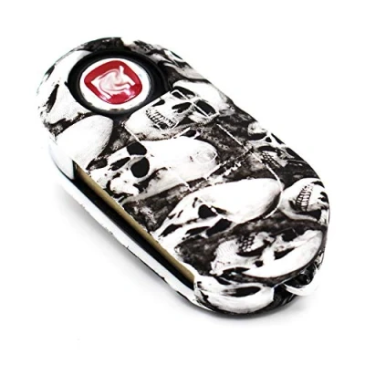 Immagine di Caso Chiave in Silicone Cover per 3 Bottoni Auto Copertura di Protezione Keycase FIB (Skull)