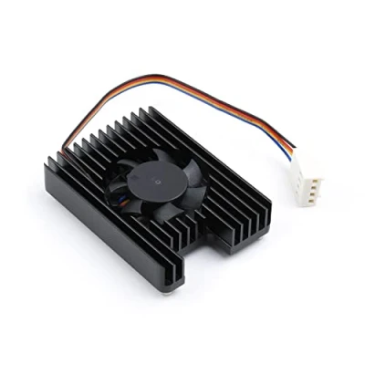Immagine di Waveshare Ventola di Raffreddamento per Raspberry Pi Compute Module 4 CM4, Dissipatore Calore All in one, PWM Velocità Regolabile, 8000±10% RPM, Rumore Basso, con Nastri Termici