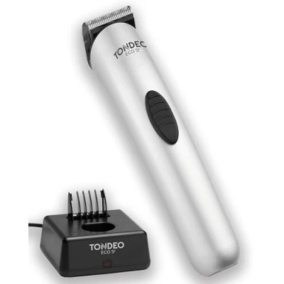 Immagine di TONDEO Tagliacapelli ECO S PLUS SILVER professionale con stazione di ricarica e pettine per 4 lunghezze diverse