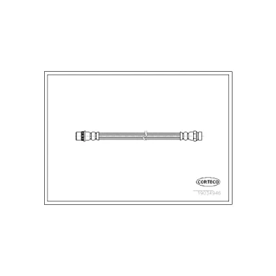 Immagine di CORTECO 19034946 Tubi Freno Assale posteriore 235 M10X1 CITROËN: C4 Picasso 1, Berlingo / First I, I Grand