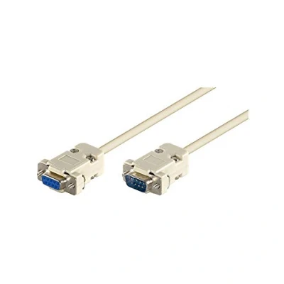 Immagine di Goobay 50224 Prolunga D SUB da 9 Pin, Connettore/Presa, Seriale 1:1, Grigio, 2 m Lunghezza del Cavo