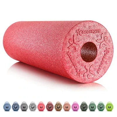 Immagine di BODYMATE Foam Roller STANDARD medio duro lunghezza 45 cm diametro 15 con ebook gratuito vari colori