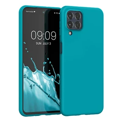 Immagine di kwmobile Custodia Compatibile con Samsung Galaxy M53 5G Cover Back Case per Smartphone in Silicone TPU Protezione Gommata petrolio matt