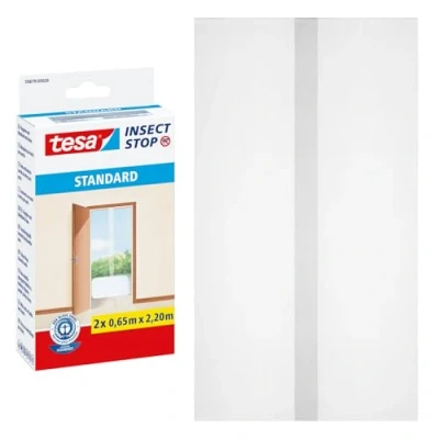 Immagine di Tesa TE55679 00020 03 Insect Stop Zanzariere Attacca e Stacca Standard per Porte, Bianco, 0.65 x 2.2M