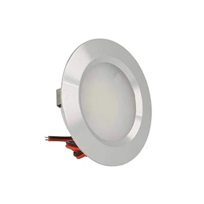 Immagine di LEDLUX Mini Faretto Led Da Incasso Rotondo 3W AC/DC 12V DC 24V Foro 50mm (Argento, 6000K)