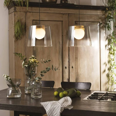Immagine di Ideallux Ideal Lux Fade LED a sospensione cromo trasparente