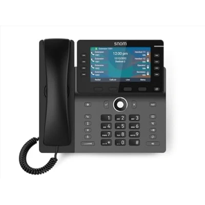 Immagine di Snom M58 DECT Telefoni Fissi VoIP con Display a Colori da 5, 8 Tasti LED, Bluetooth Integrato Telefono Cordless per Ufficio Provisioning Zero Touch e Aggiornamenti Wireless