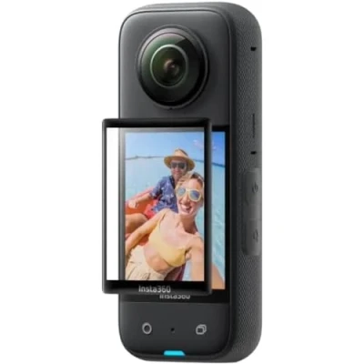Immagine di Insta360 Protezione Schermo per X3, Design Curvo in Vetro Temperato, Durevole e Resistente, Kit di Montaggio