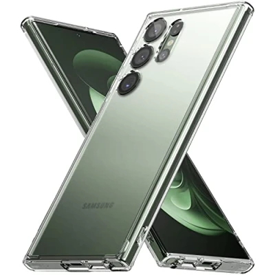 Immagine di Ringke Fusion Case compatibile con Samsung Galaxy S23 Ultra 5G (2023), retro rigido opaco anti impronte protezione antiurto per Ultra, trasparente
