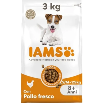 Immagine di IAMS for Vitality Alimento secco con pollo fresco per cani anziani (8 anni o più) di taglia piccola e media, 3 kg