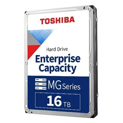 Immagine di Toshiba 16TB Enterprise Internal Hard Drive MG Series 3.5&#039; SATA HDD Mainstream server and storage, 24/7 Reliable Operation, Hyperscale cloud storage (MG08ACA16TE)