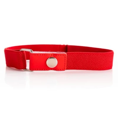 Immagine di Olata Cintura Elastica per Bambini, Regolabile con Chiusura a Scatto 1 6 Anni. Rosso