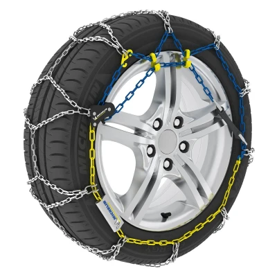Immagine di Michelin Extreme Grip 110 008431 Catene da neve con tendicatena istruzioni montaggio, guanti di protezione, Borsa custodia