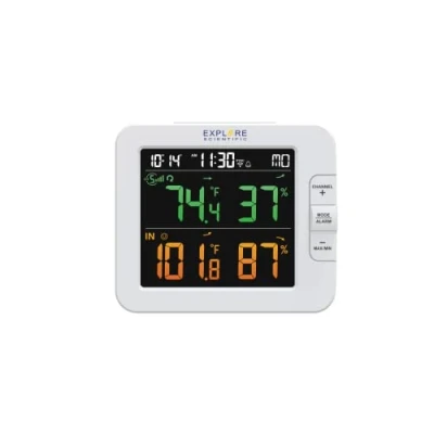 Immagine di EXPLORE SCIENTIFIC WSH4102 Stazione Meteorologica Intelligente Multi Channel con Sensore Wireless, Bianco