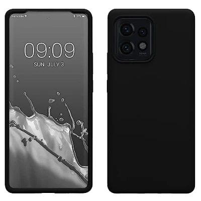 Immagine di kwmobile Cover per Motorola Edge 40 Pro/Edge+ (2023) Custodia Back Case Smartphone in Silicone TPU Protezione Gommata nero