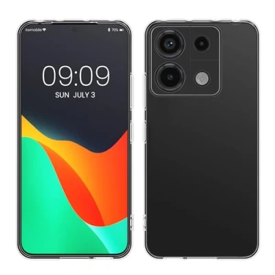 Immagine di kwmobile Cover Compatibile con Xiaomi Redmi Note 13 Pro 5G / Poco X6 Custodia Morbida in Silicone TPU Crystal Case Flessibile trasparente