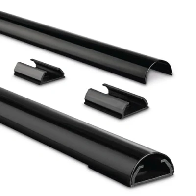 Immagine di Hama Passacavi in alluminio, semicircolare, 110 x 3,3 1,8 cm, nero