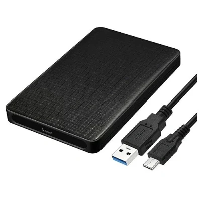 Immagine di chenyang Custodia per disco rigido esterno HDD SSD SATA da USB C a 2,5&quot; PC portatile Nero