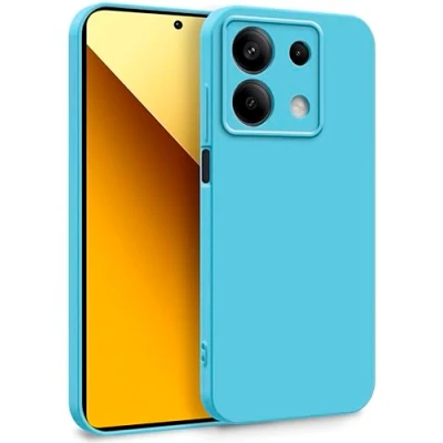 Immagine di MyGadget Cover per Xiaomi Redmi Note 13 5G Custodia in Silicone Morbido a Doppio Strato Case con Protezione Fotocamera &amp; Fodera Interna Antigraffio Turchese