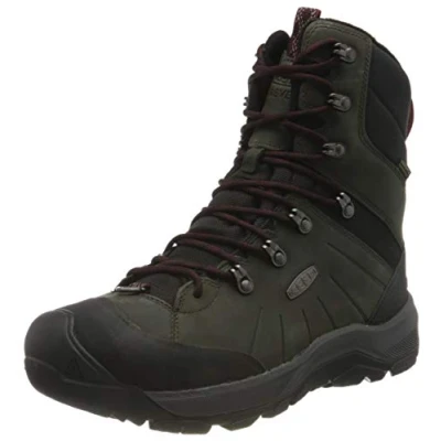 Immagine di Keen Revel IV HIGH Polar Stivali da neve, Uomo, Taglia: 47, Magnet/red carpet Pelle e tessuto
