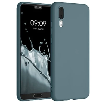Immagine di kwmobile Custodia Compatibile con Huawei P20 Cover Back Case per Smartphone in Silicone TPU Protezione Gommata artic night