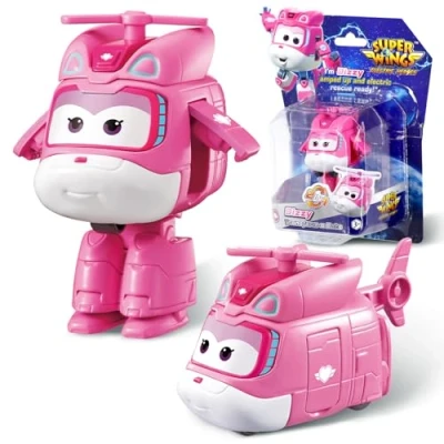 Immagine di Super Wings Giocattoli Transformer Dizzy, Figura d&#039;azione 2 in 1, Aereo robot giocattolo da 5 cm, Transformer, adatto a bambini e bambine dai 3 anni su