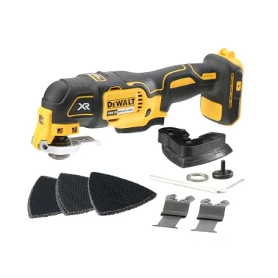 Immagine di DEWALT DCS355N XJ Utensile Multi Funzione ad oscillazione, motore Brushless, in scatola di cartone senza batteria e caricabatterie, 18 volts
