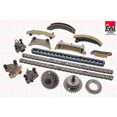 Immagine di FAI AutoParts TCK245ENG Kit Catena distribuzione Simplex, silenziosa, a rulli Superiore, inferiore SAAB: 9 3 Cabrio, Sedan
